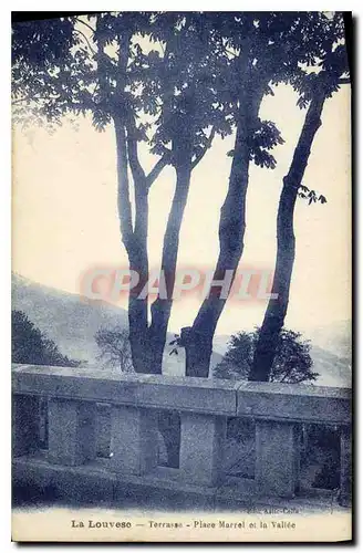 Cartes postales La Louvesc Ardeche Terrasse Place Marrel et la Vallee