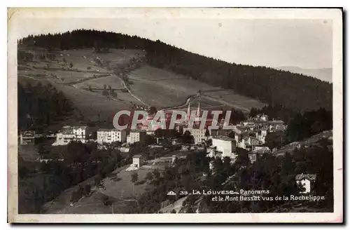 Cartes postales La Louvesc Panorama et le Mont Besset vus de la Rochelippe