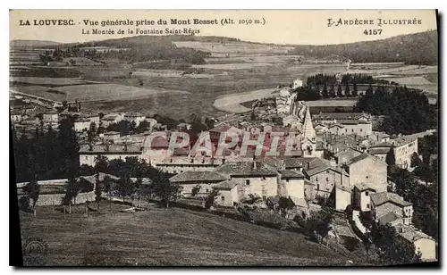 Ansichtskarte AK La Louvesc vue generale prise du Mont Besset La Montee de la Fontaine Saint Regis