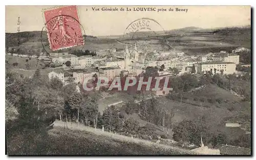 Cartes postales Vue Generale de la Louvesc prise du Bessey