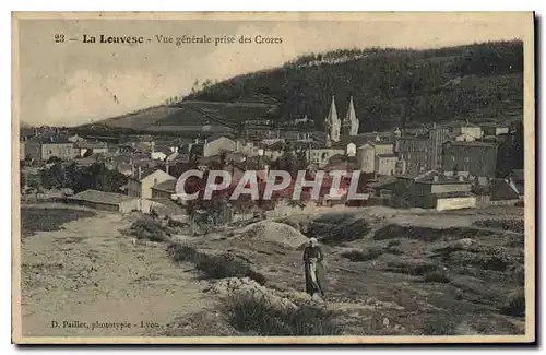Cartes postales La Louvesc vue generale prise des Crozes