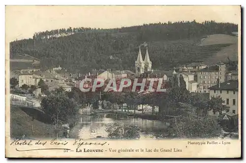 Ansichtskarte AK La Louvesc vue generale et le Lac du Grand Lieu