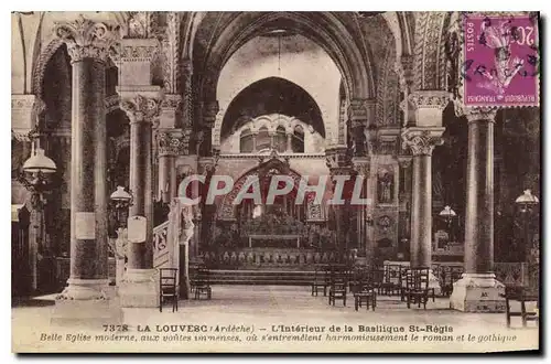 Cartes postales La Louvesc Ardeche L'Interieur de la Basilique St Regis