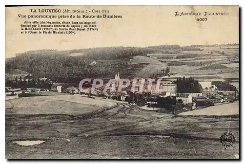 Ansichtskarte AK La Louvesc Cure d'Air vue Panoramique prise de la Route de Dunieres