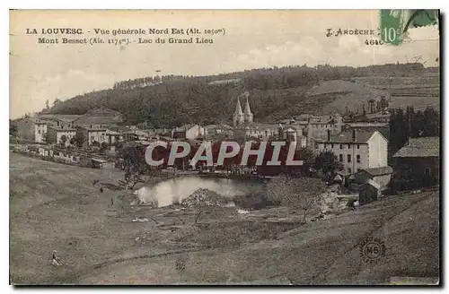 Cartes postales La Louvesc vue generale Nord Est Mont Besset Lac du Grand Lieu