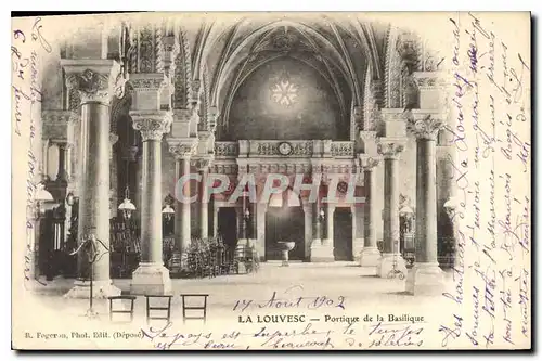 Cartes postales La Louvesc Portique de la Basilique