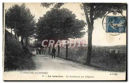 Cartes postales L'Ardeche Illustree La Louvesc Le Boulevard des Elegants