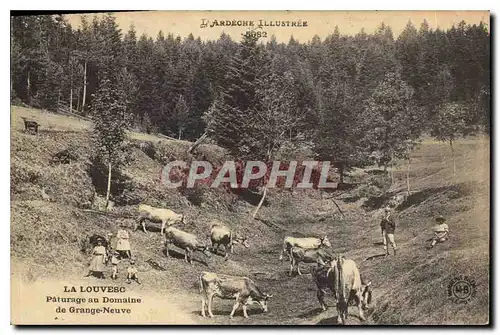 Ansichtskarte AK L'Ardeche Illustree La Louvesc Paturage au Domaine de Grange Neuve Vaches