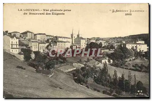 Cartes postales La Louvesc vue generale prise du Boulevard des Elegants