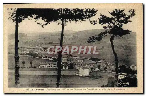 Cartes postales La Louvesc Ardeche Quartier du Grand Lieu et Villa de la Providence