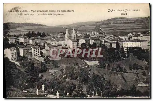 Cartes postales La Louvesc vue generale prise du Cimetiere Cure d'Air des Frequentee