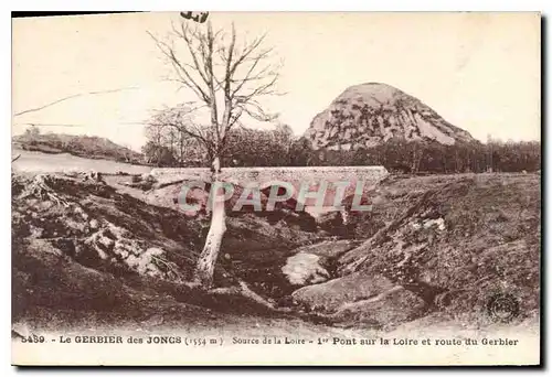 Ansichtskarte AK Le Mont Gerbier des Joncs (1554 m) Source de la Loire 1 er Pont sur la Loire et route du Gerbier