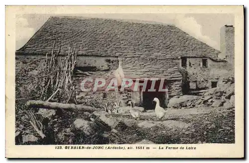 Cartes postales Gerbier des Joncs (Ardeche) alt 1551 m la Ferme de Loire