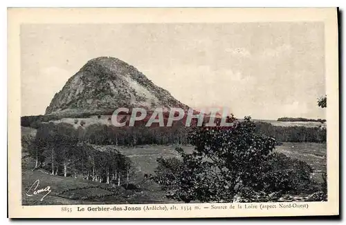 Ansichtskarte AK Le Gerbier des Joncs (Ardeche) alt 1554 m Source de la Loire (aspect Nord Ouest)