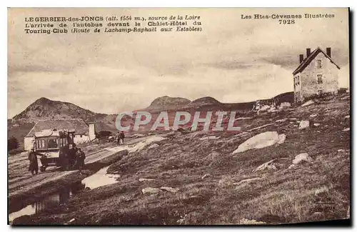 Cartes postales Les Hautes Cevennes Illustrees le Gerbier des Joncs (alt 1554 m) Source de la Loire L'arrive de