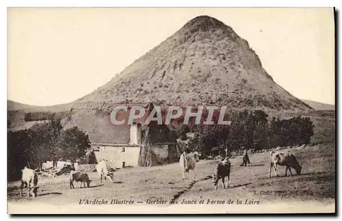 Cartes postales Ardeche Illustre le Gerbier des Joncs et Femre de la Loire