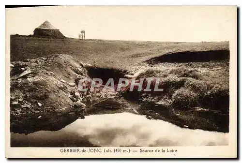 Ansichtskarte AK Gerbier des Joncs (alt 1550 m) Source de la Loire