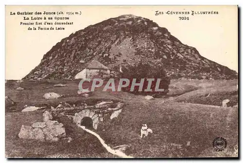 Ansichtskarte AK Les Cevennes Illustrees le Gerbier des Joncs (alt 1554 m) La Loire a sa source Premier Filet d'e