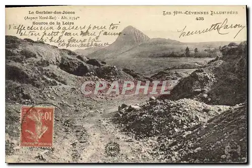 Cartes postales Les Htes Cevennes Illustrees Le Gerbier des Joncs (Aspect Nord Est) Alt 1554 m Source de la Loir