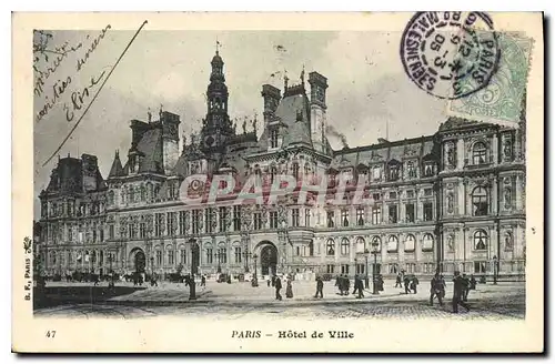 Cartes postales Paris Hotel de Ville