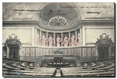 Ansichtskarte AK Luxembourg Salle des Seances du Senat Paris