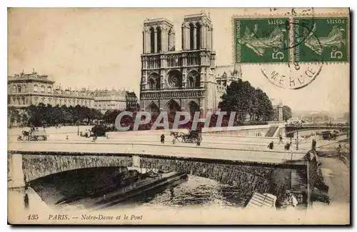 Cartes postales Paris Notre Dame et le Pont