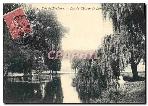 Cartes postales Paris Bois de Boulogne Lac du Chateau de Longchamp