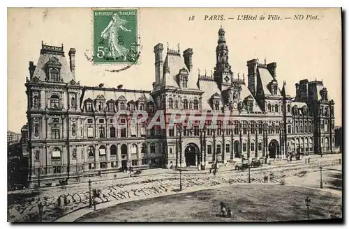 Cartes postales Paris L'Hotel de Ville