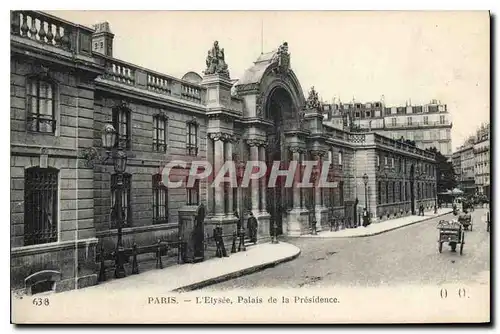 Ansichtskarte AK Paris L'Elysee Palais de la Presidence