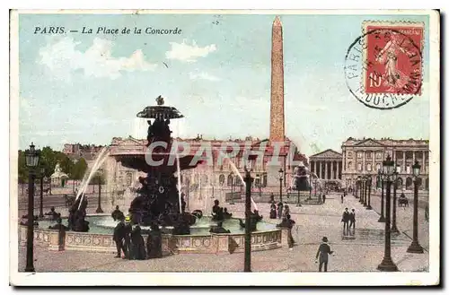 Cartes postales Paris La Place de la Concorde