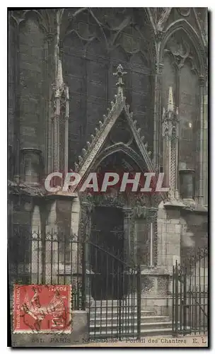 Cartes postales Paris Notre Dame Portail des Chantres