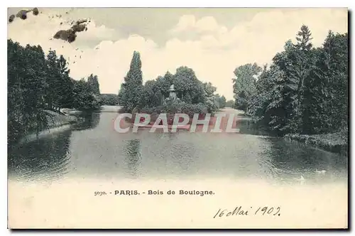 Cartes postales Paris Bois de Boulogne