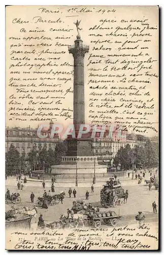 Cartes postales Paris Place de la Bastille