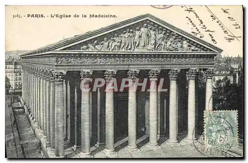 Cartes postales Paris L'Eglise de la Madeleine