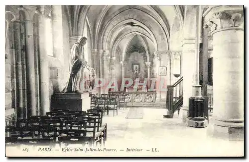 Ansichtskarte AK Paris Eglise Saint Julien Le Pauvre Interieur