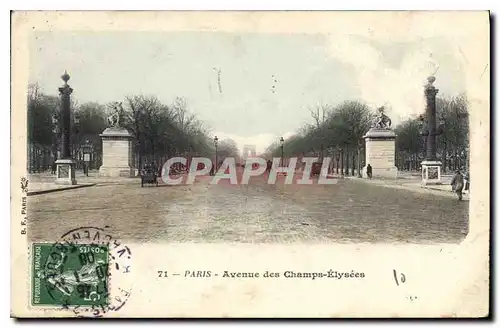 Cartes postales Paris Avenue des Champs Elysees