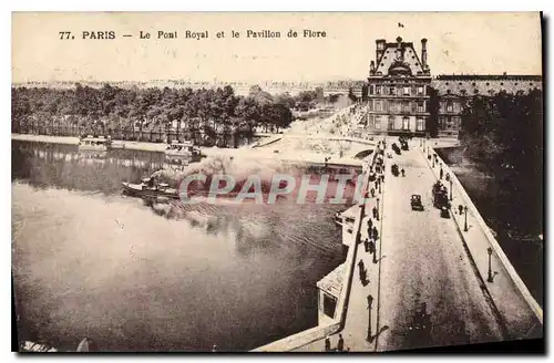 Ansichtskarte AK Paris Le Pont Royal et le Pavillon de Flore