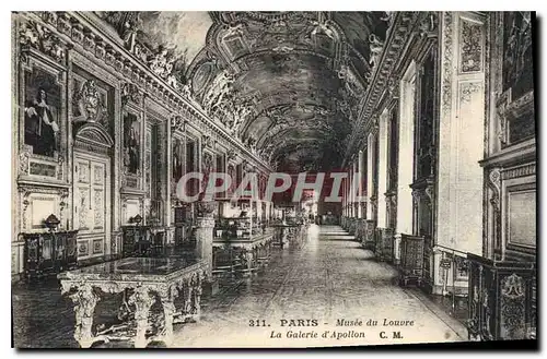 Cartes postales Paris Musee du Louvre La Galerie d'Apollon