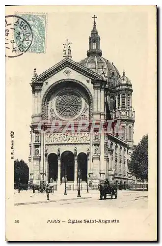 Cartes postales Paris Eglise Saint Augustin