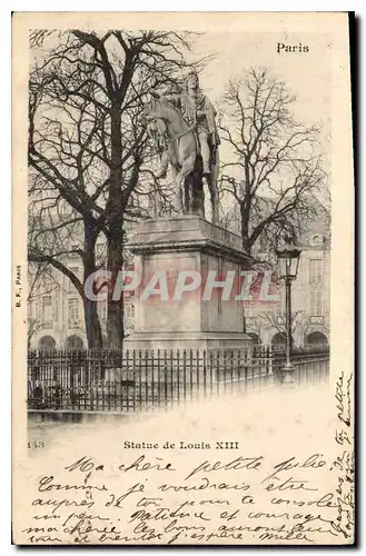 Cartes postales Paris Statue de Louis XIII