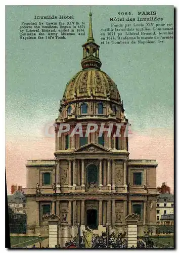 Cartes postales Paris Hotel des Invalides