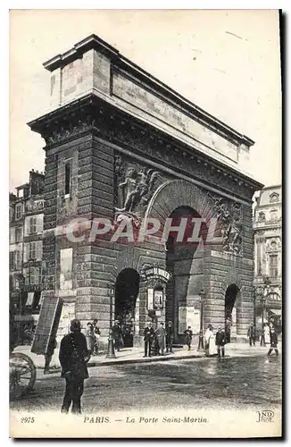 Cartes postales Paris La Porte Saint Martin