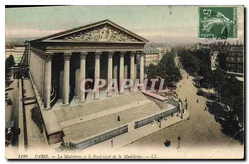 Ansichtskarte AK Paris La Madeleine et le Boulevard de la Madeleine