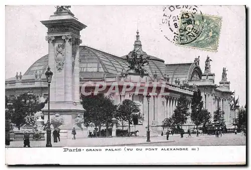 Ansichtskarte AK Paris Grand Palais (vu du Pont Alexandre III)