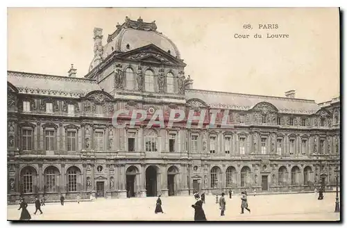 Ansichtskarte AK Paris Cour du Louvre