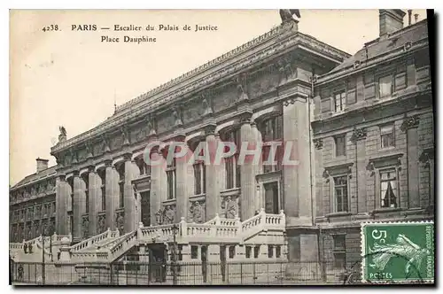 Ansichtskarte AK Paris Escalier du Palais de Justice Place Dauphine