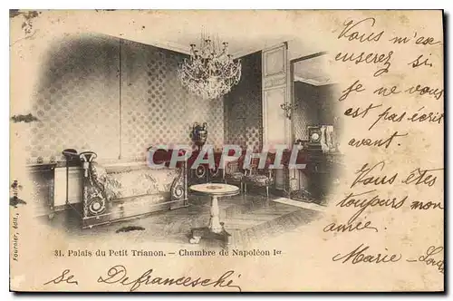 Cartes postales Paris Palais du Petit Trianon Chambre de Napoleon Ier