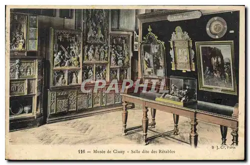 Ansichtskarte AK Paris Musee de Cluny Salle dite des Retables