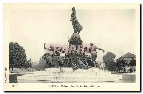 Cartes postales Paris Triomphe de la Republique