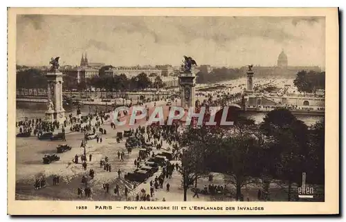 Ansichtskarte AK Paris Pont Alexandre III et L'Esplanade des Invalides